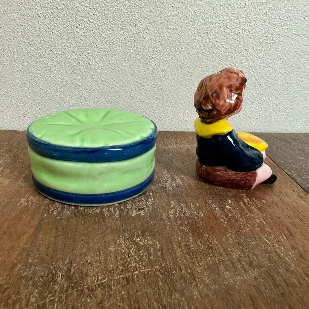 Vintage 50s Little‎ Jack Horner Nursery Rhyme Mother Goose Salt & Pepper Shaker